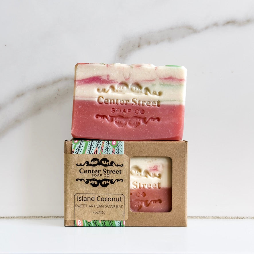 Center Street Soap Co. Island Coconut Handmade Soap Bar