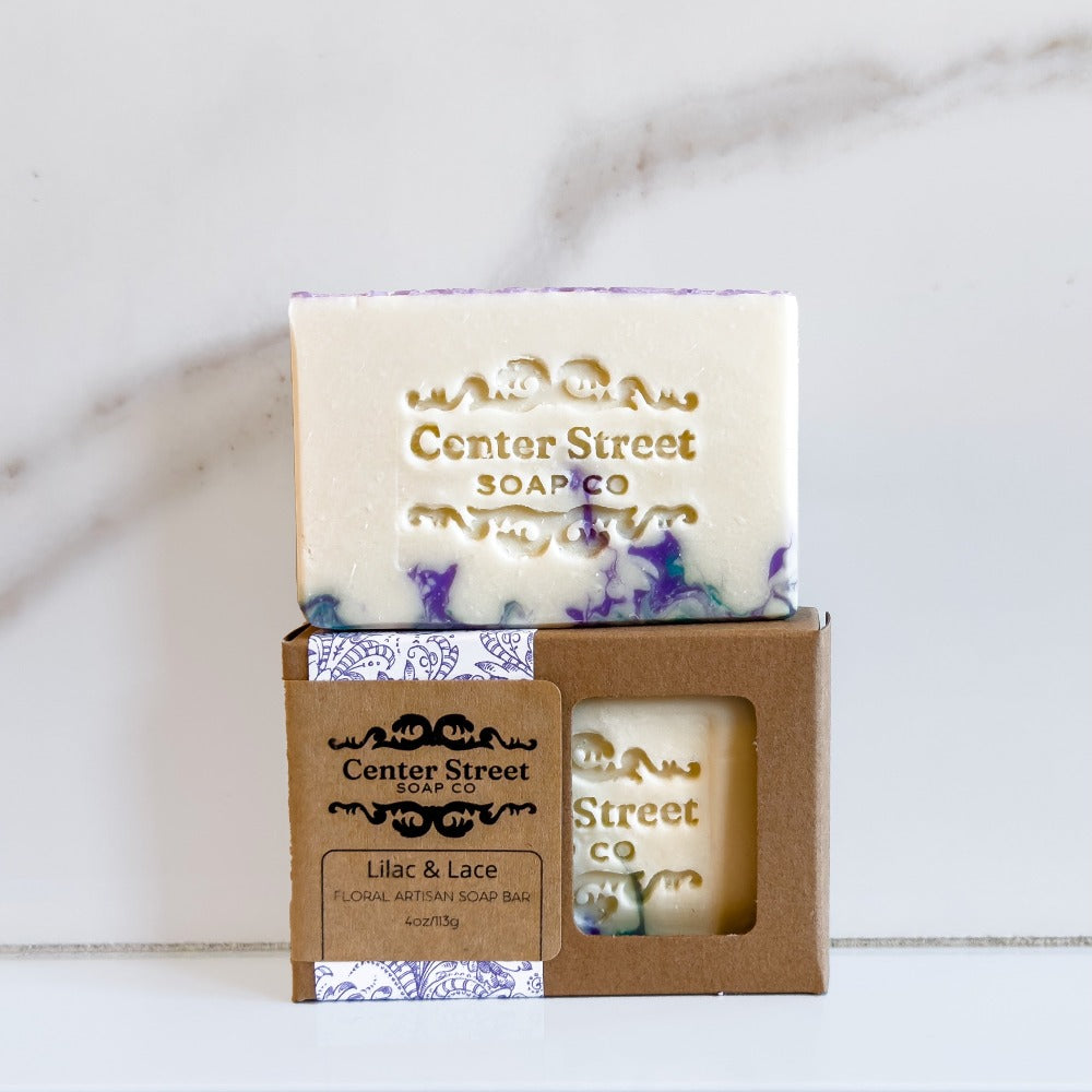 Center Street Soap Co. Lilac Handmade Soap Bar