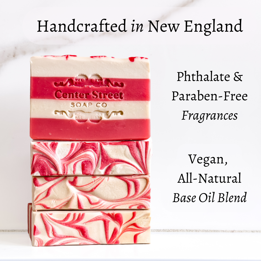 Candy Cane Handmade Soap Bar