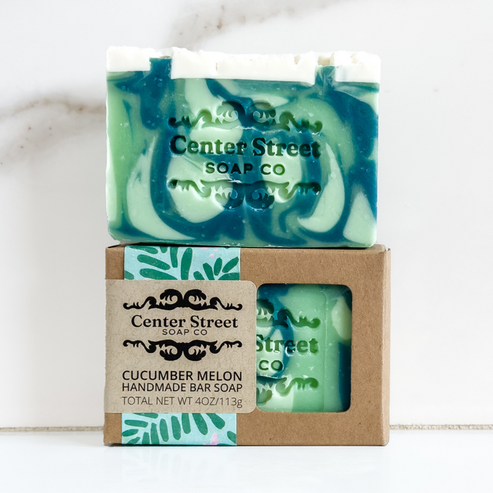 Cucumber Melon Artisan Bar Soap by Center Street Soap Co.