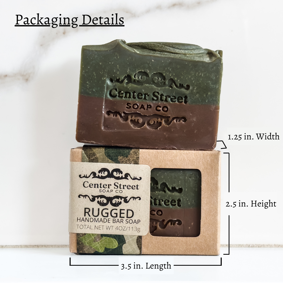 Rugged Handmade Soap Bar